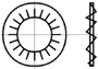 DIN 6798 I Шайба зубчатая